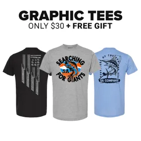 Graphic Tees Only $30   Free Gift